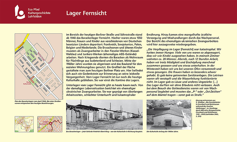 Tafel "Lager Fernsicht"