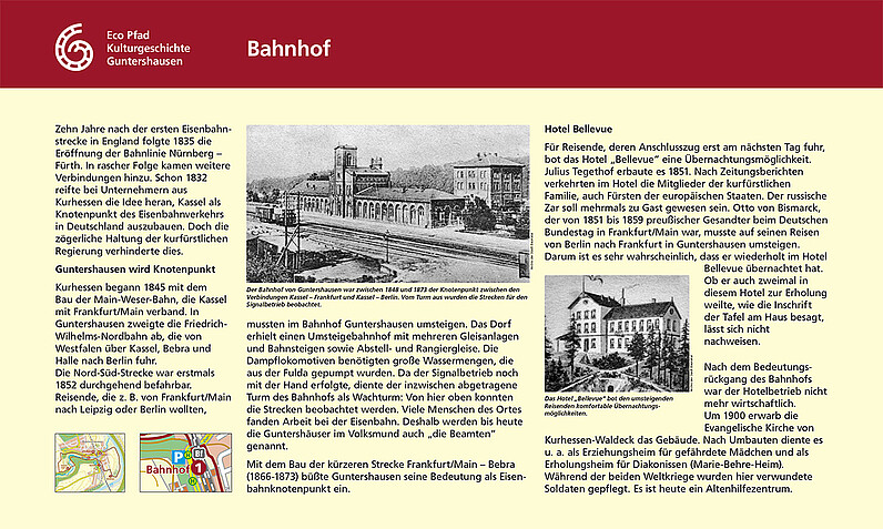 Tafel "Bahnhof"