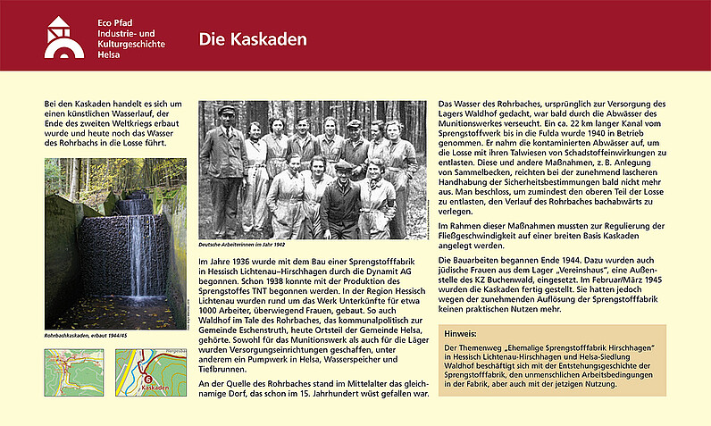 Tafel "Die Kaskaden" Tafel "Die Kaskaden"