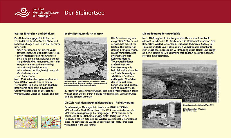 Tafel "Der Steinertsee"