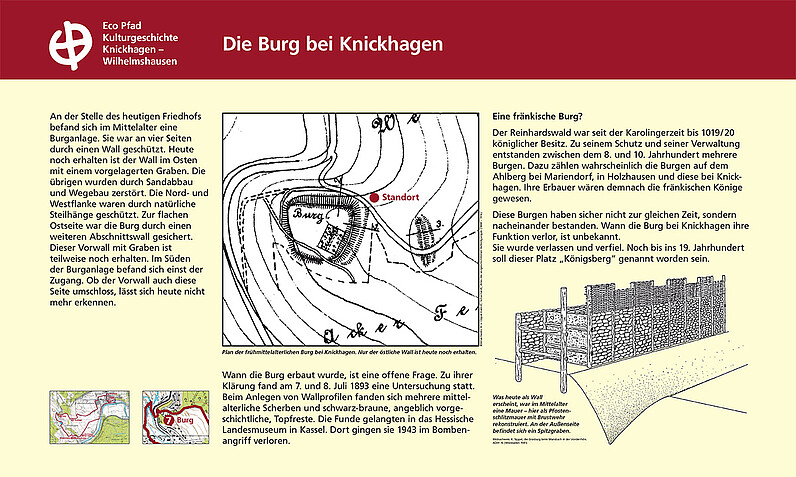 Tafel "Die Burg bei Knickhagen"