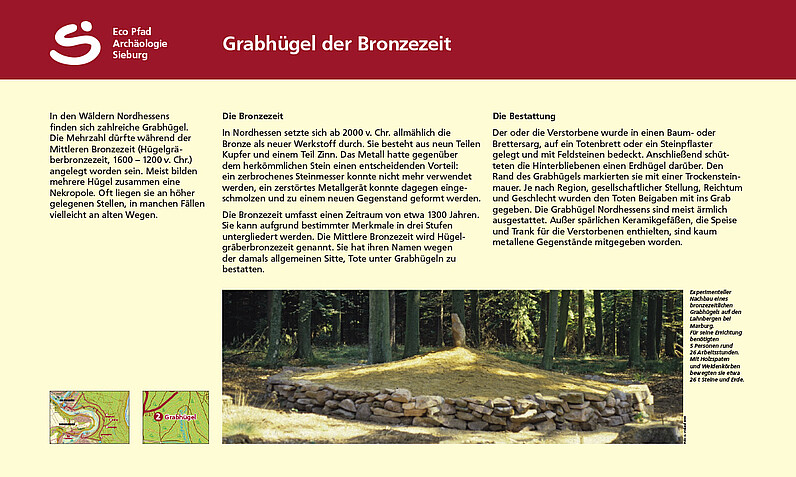 Tafel "Grabhügel der Bronzezeit" Tafel "Grabhügel der Bronzezeit"