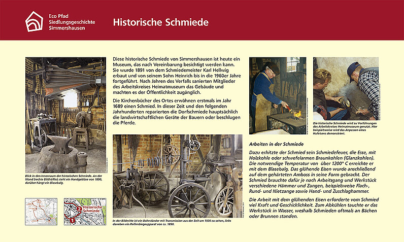 Tafel "Historische Schmiede"