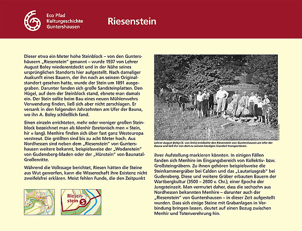 Tafel "Riesenstein"