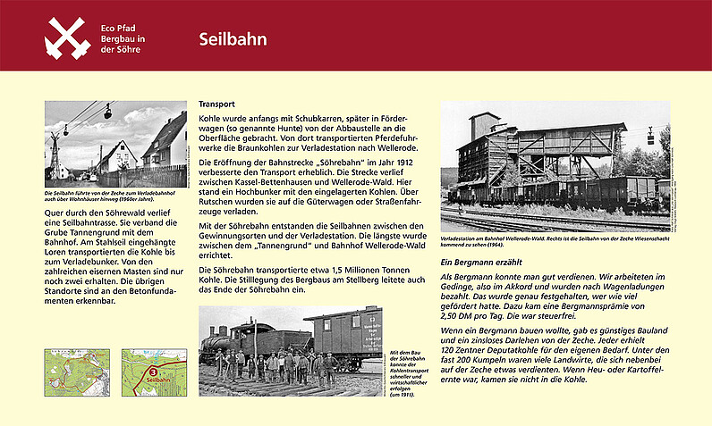 Tafel Seilbahn