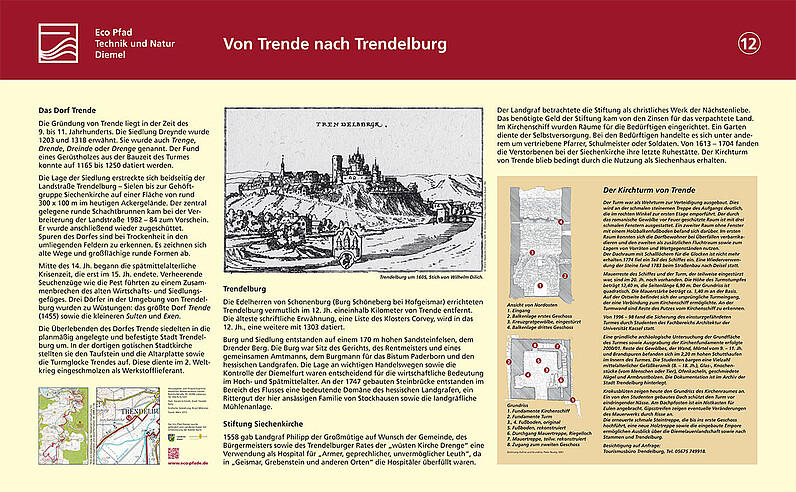 Tafel "Von Trende nach Trendelburg"