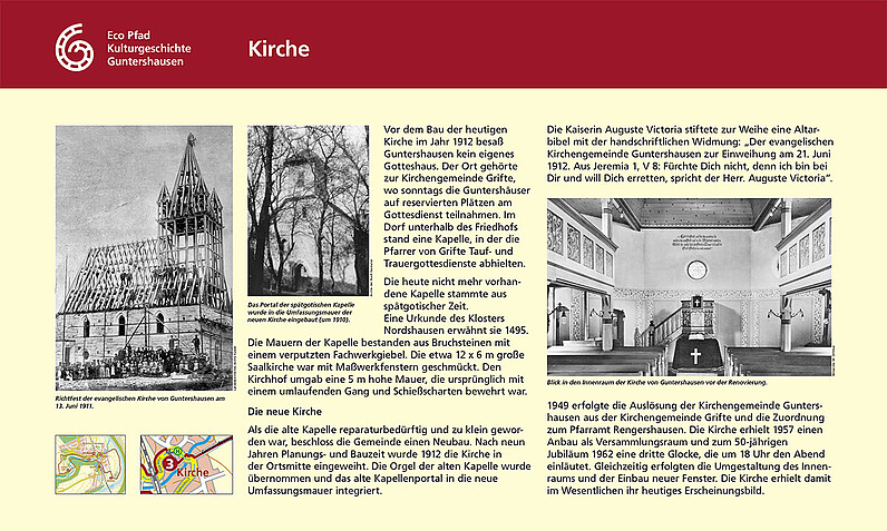 Tafel "Kirche"