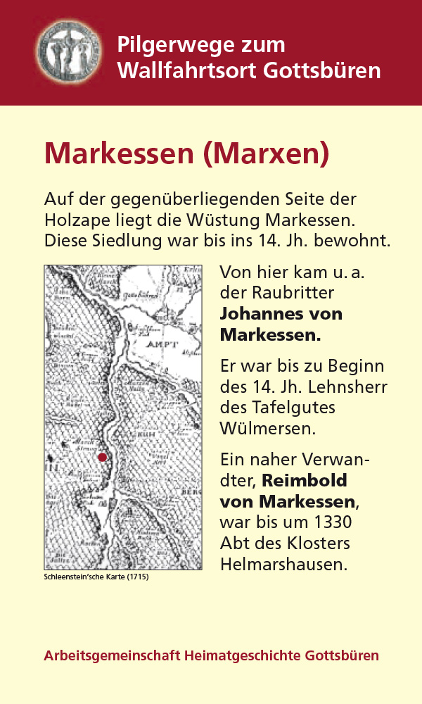 Infotafel "Markessen"
