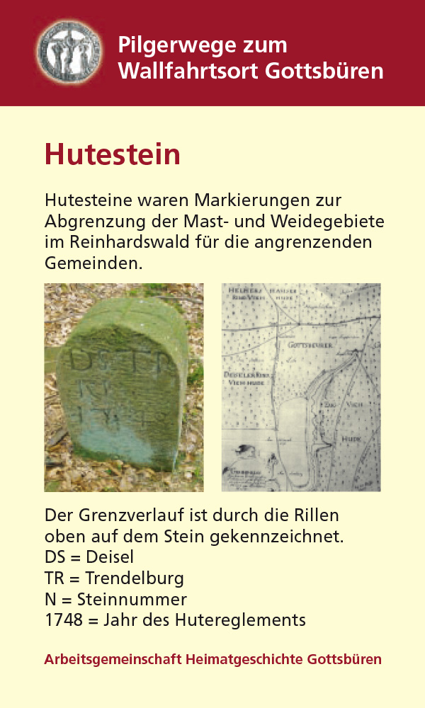 Infotafel "Hutestein"